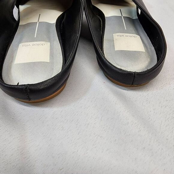 Dolce Vita Camia Black Leather Mule Women’s Size 8.5 Shoes Slip-On Comfort - Picture 5 of 10